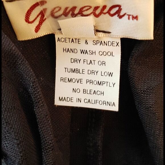 LADIES BLACK PULLOVER STRETCH TOP BY GENEVA - Picture 6 of 6